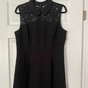 RW&Co Black Lace Peter Pan Collar Dress-Size 14